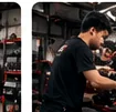 Ilustrasi mekanik di tempat servis motor